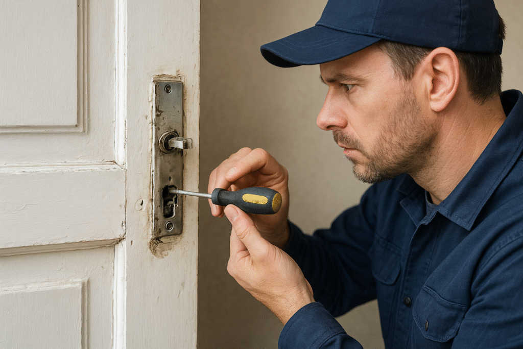 Defektes Türschloss ausbauen