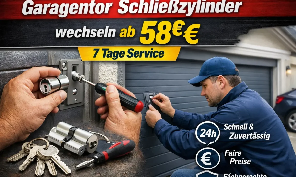 Garagentor Schließzylinder wechseln