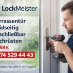 Schlüsseldienst LockMeister montiert Terrassentür beidseitig abschließbar – professioneller Einbau ab 58€