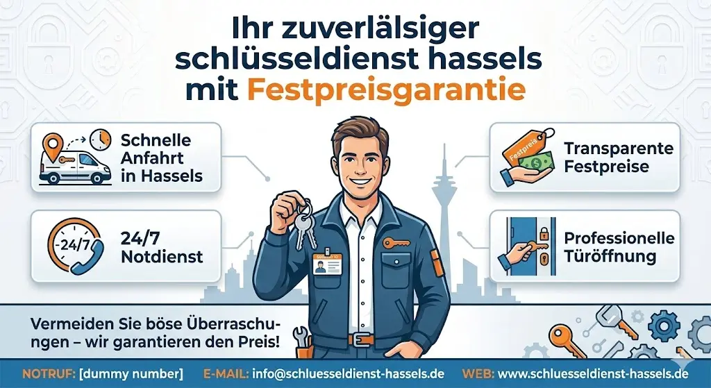 Ihr zuverlässiger schlüsseldienst hassels mit Festpreisgarantie