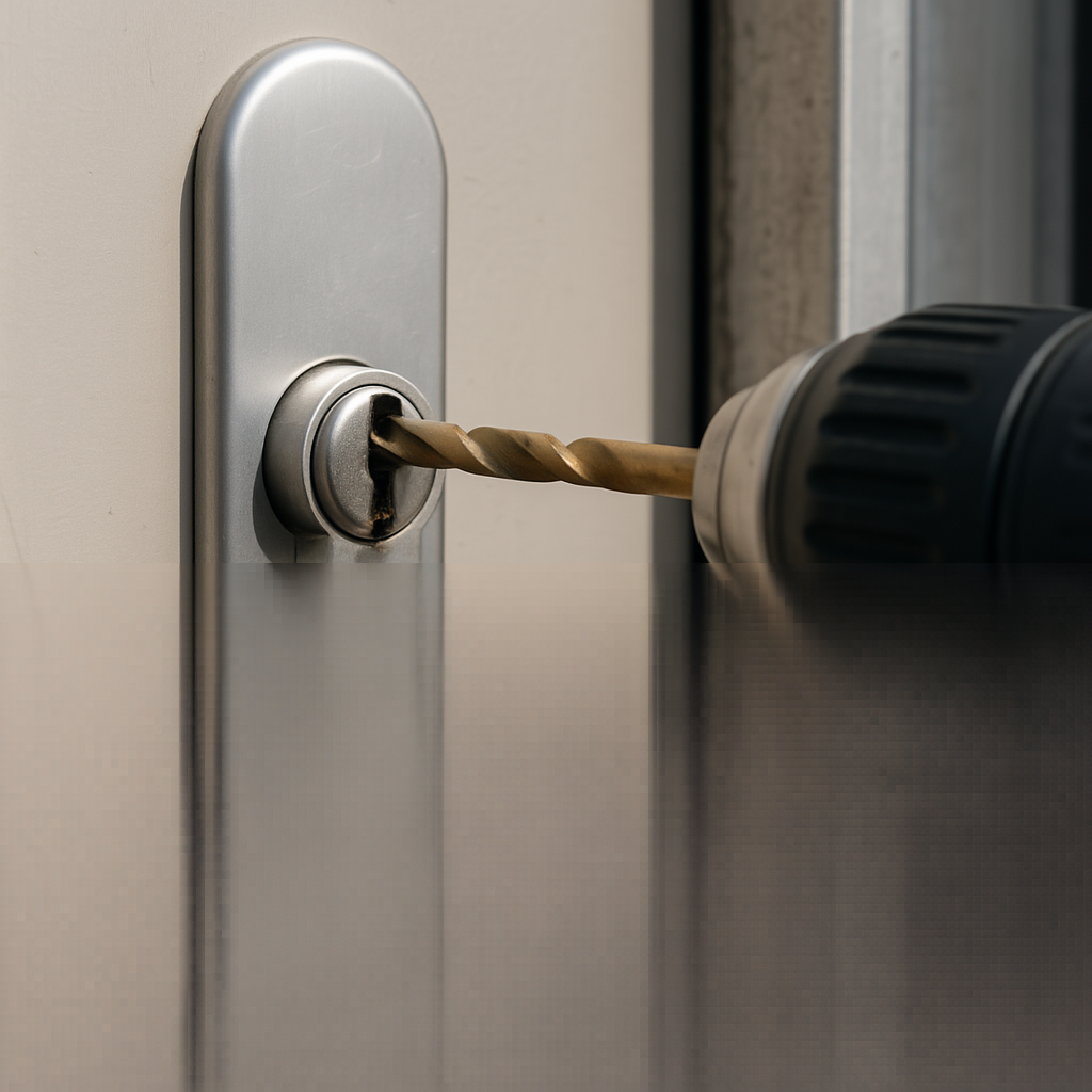 Schließzylinder aufbohren