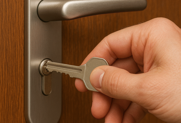 Schlüssel lässt sich nur halb drehen