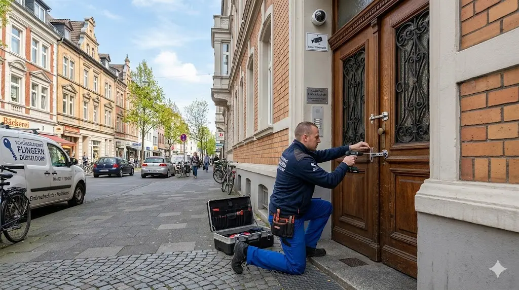 Sicherheitstechnik und Einbruchschutz durch den Schlüsseldienst Flingern Düsseldorf