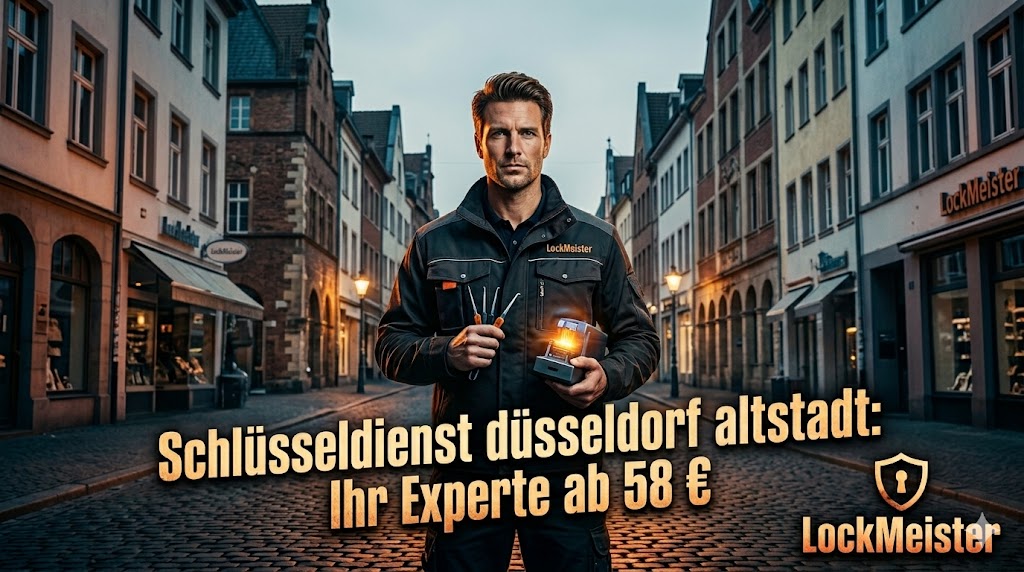 Schlüsseldienst düsseldorf altstadt: Ihr Experte ab 58 €