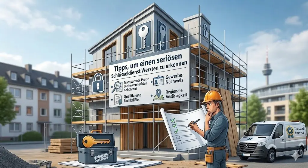 Tipps, um einen seriösen Schlüsseldienst Wersten zu erkennen