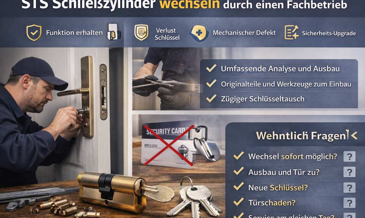 Sts schließzylinder wechseln