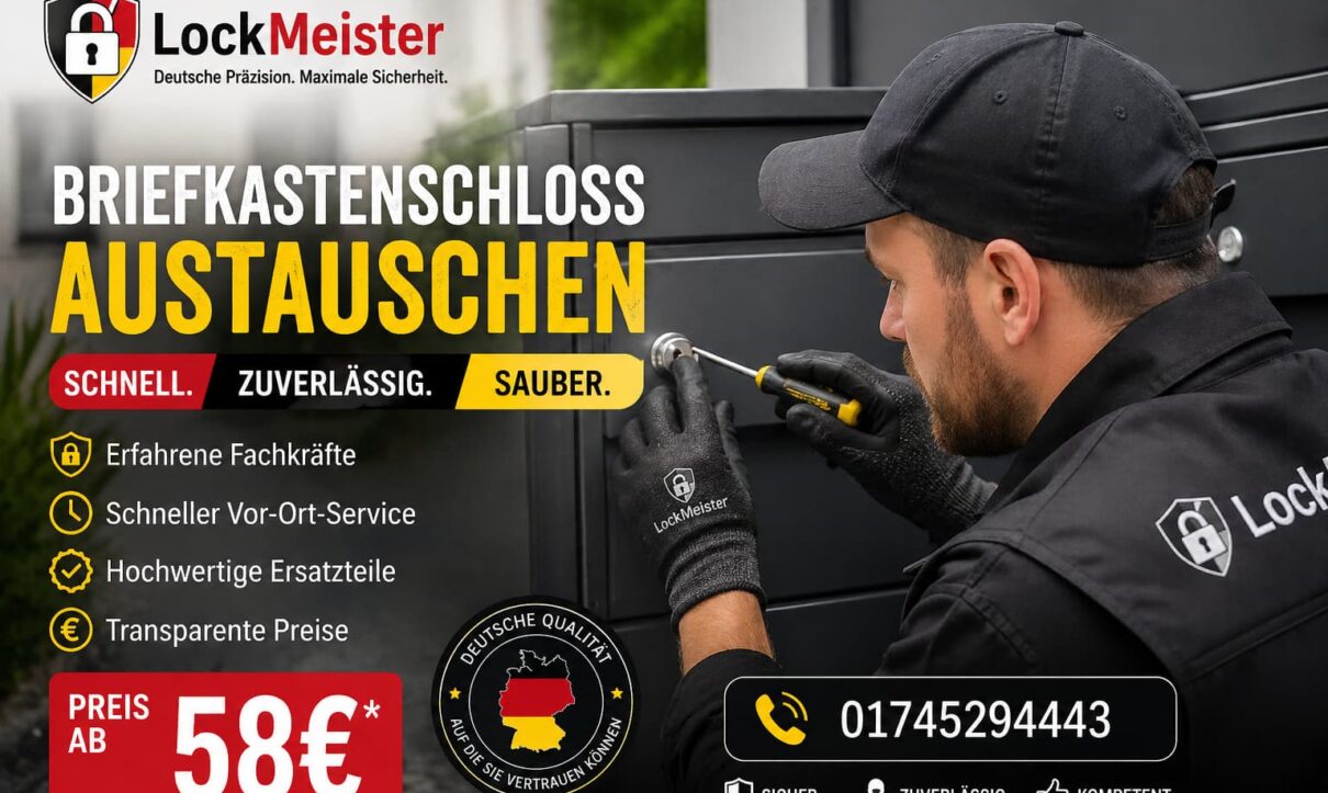 LockMeister Techniker repariert Schloss vor Ort – schnell, zuverlässig, ab 58€