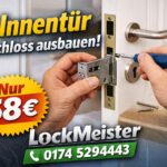 innentür schloss ausbauen
