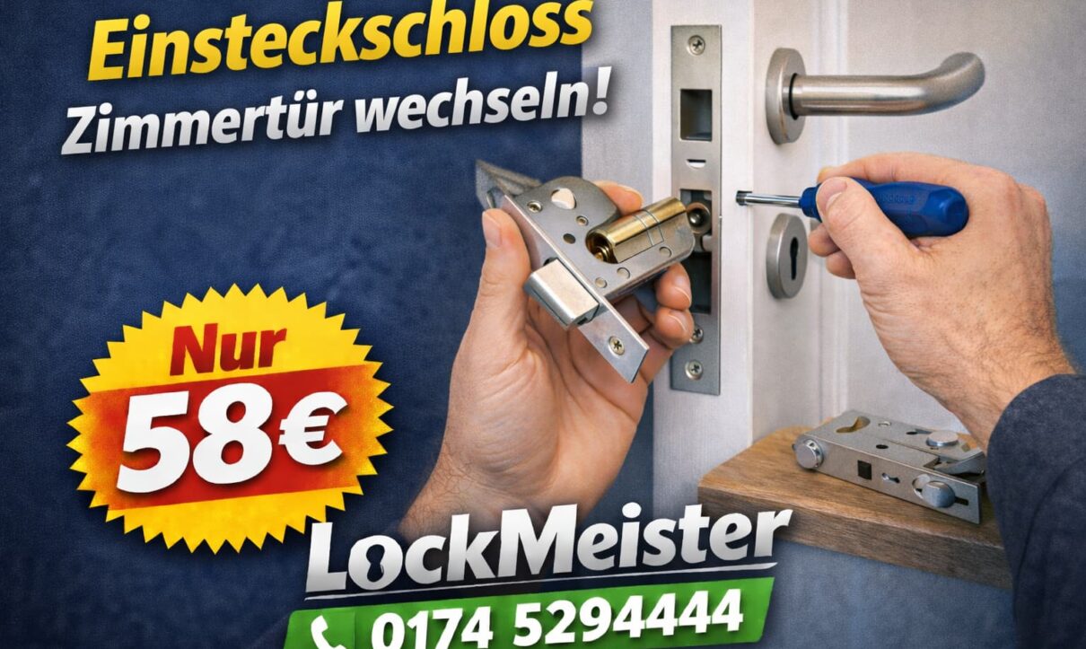 einsteckschloss zimmertür wechseln