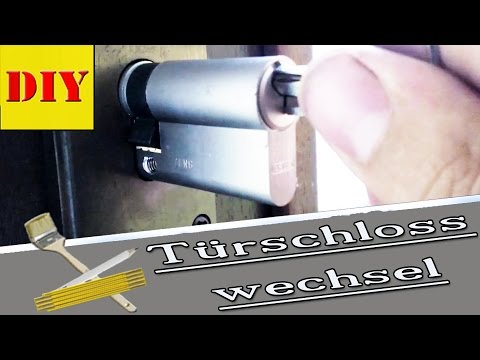 ⏩ Haustür Schließzylinder/Türschloss - ausbauen - austauschen/auswechseln - YouT haustüre schließzylinder wechseln