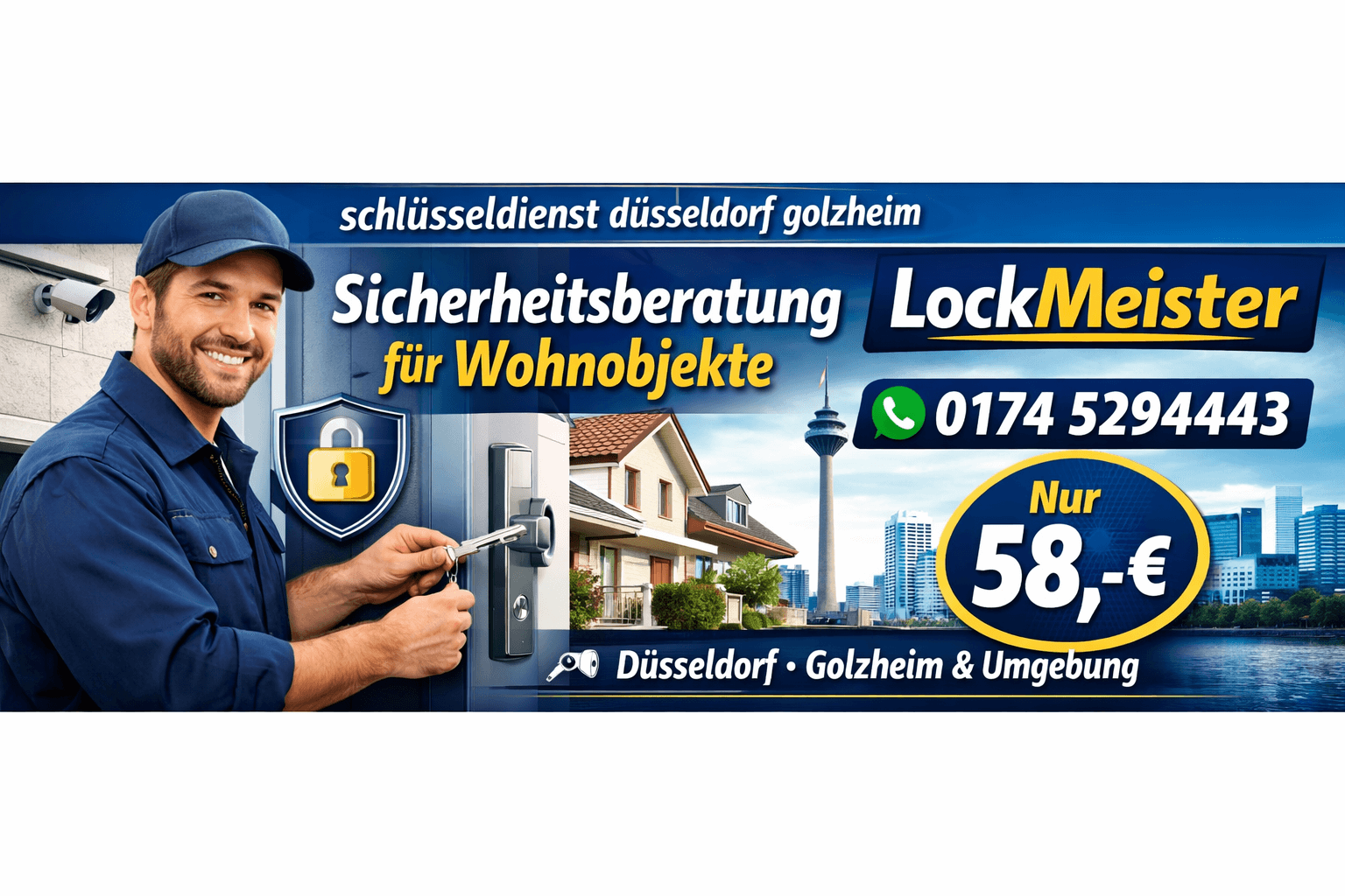 schlüsseldienst düsseldorf golzheim