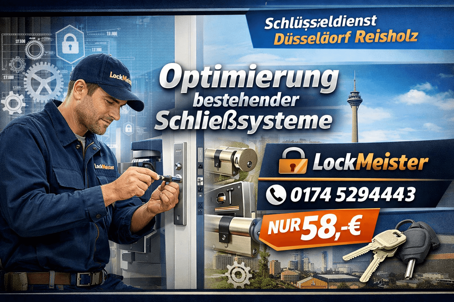 schlüsseldienst düsseldorf reisholz