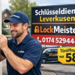 Schlüsseldienst Leverkusen – LockMeister Techniker öffnet Haustür, Türöffnung ab 58 €