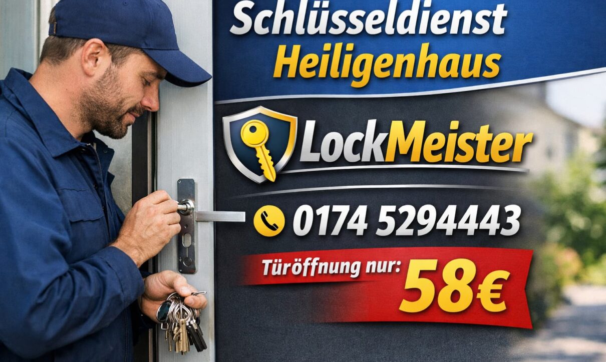 Techniker von LockMeister öffnet professionell eine Haustür, Notdienst ab 58€