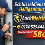 Techniker von LockMeister öffnet professionell eine Haustür, Notdienst ab 58€