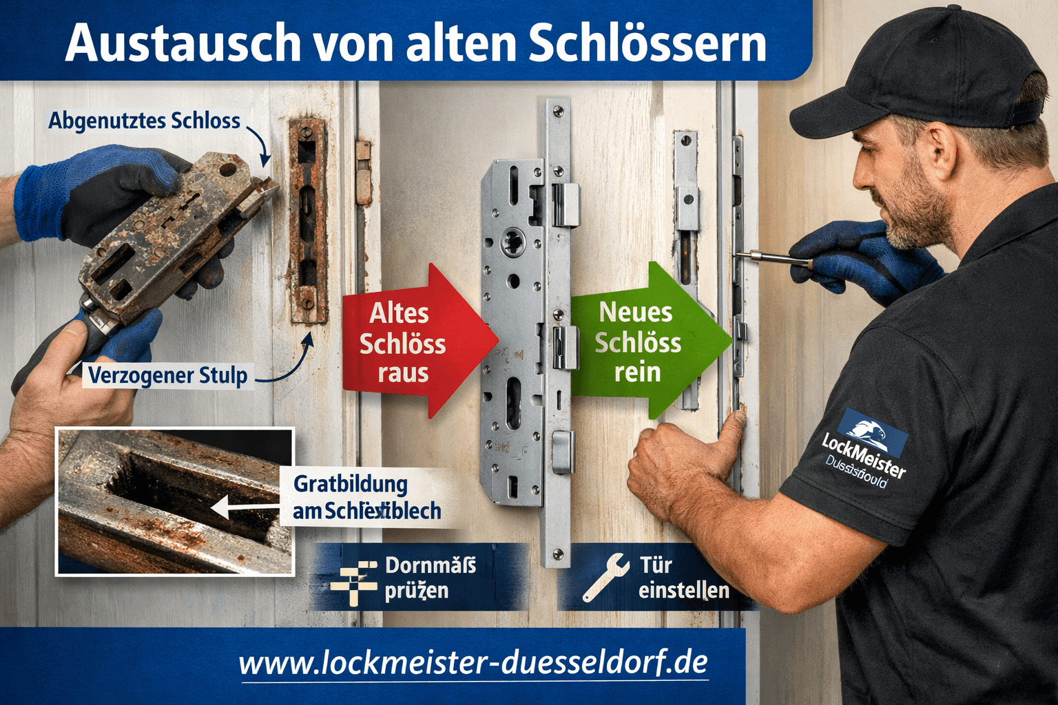 Locktausch an Tür – LockMeister Düsseldorf