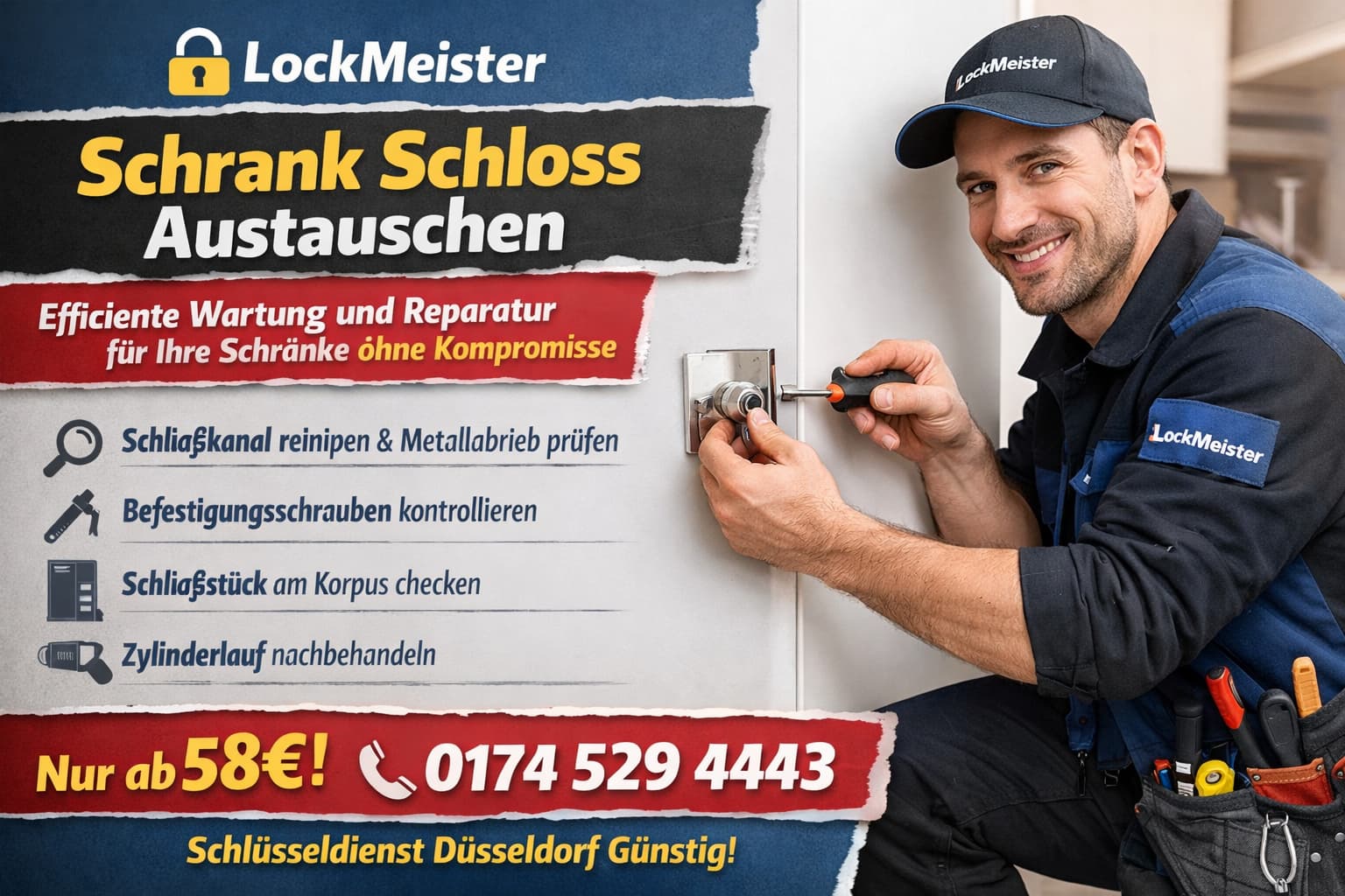 schrank schloss austauschen