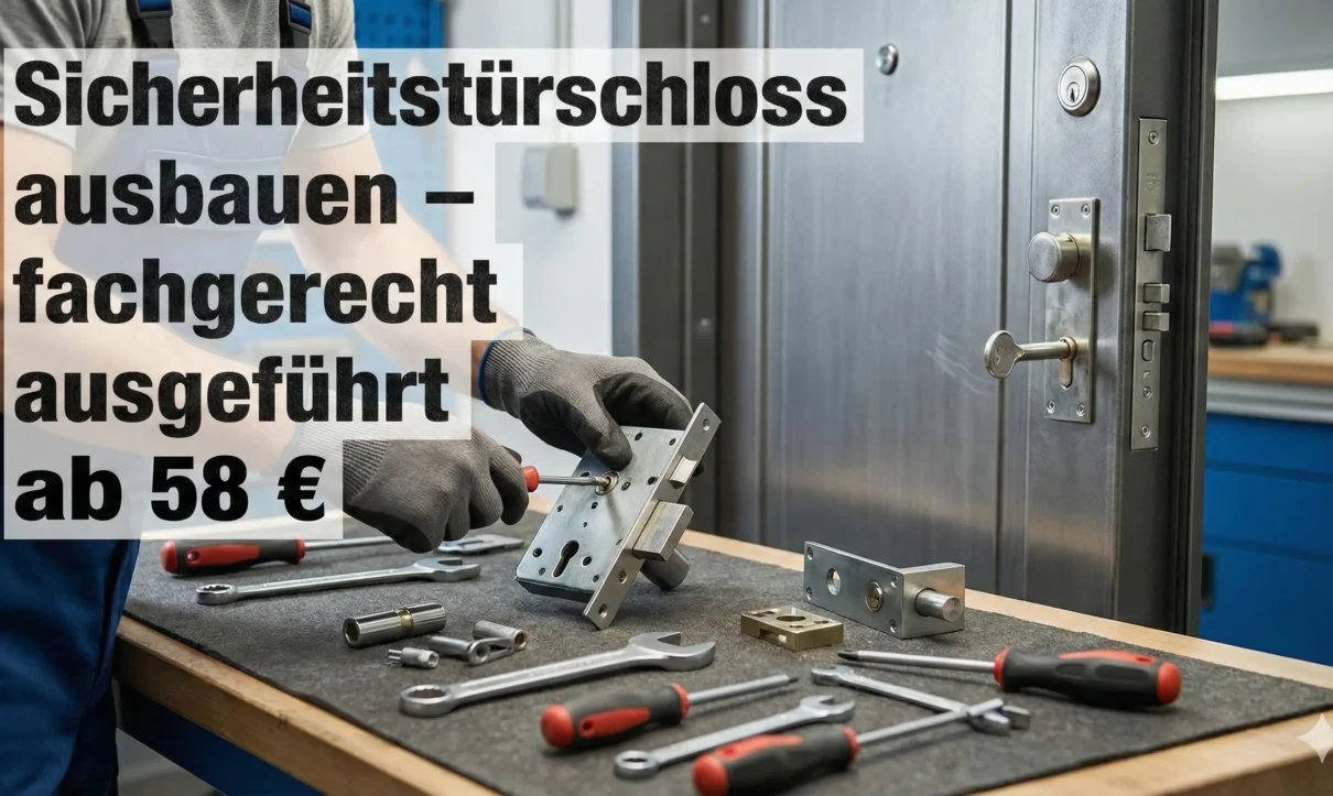 Sicherheits türschloss ausbauen – fachgerecht ausgeführt ab 58 €