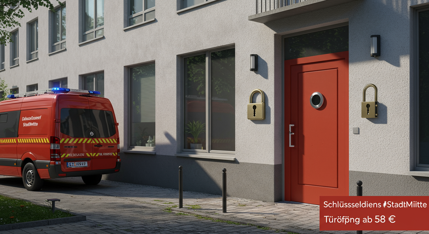 Schlüsseldienst Düsseldorf Stadtmitte – Türöffnung ab 58 €