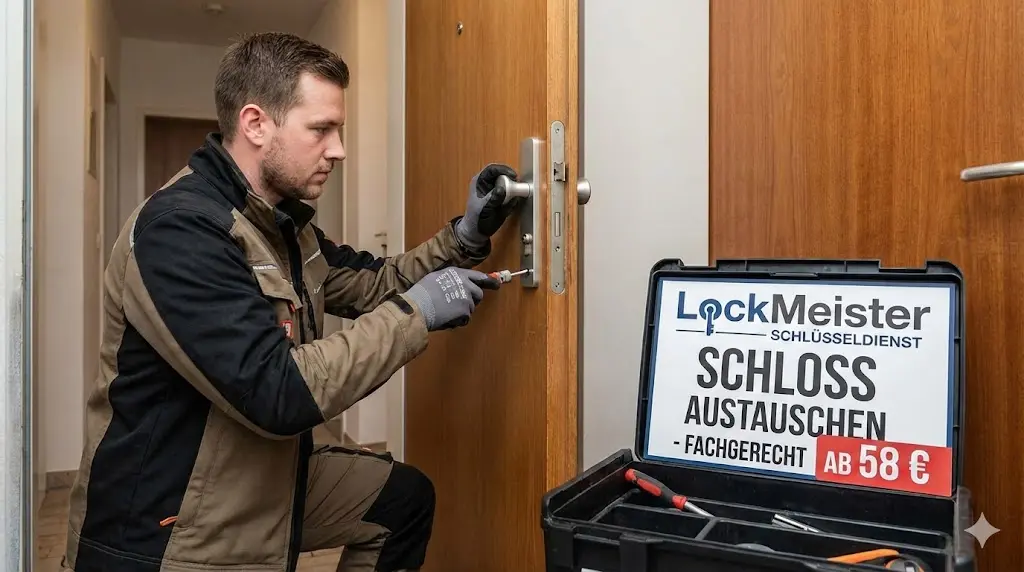 Schlüsseldienst schloss austauschen kosten – fachgerecht ausgeführt ab 58 €