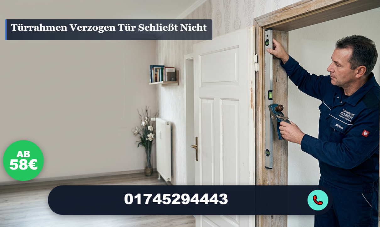 türrahmen verzogen tür schließt nicht