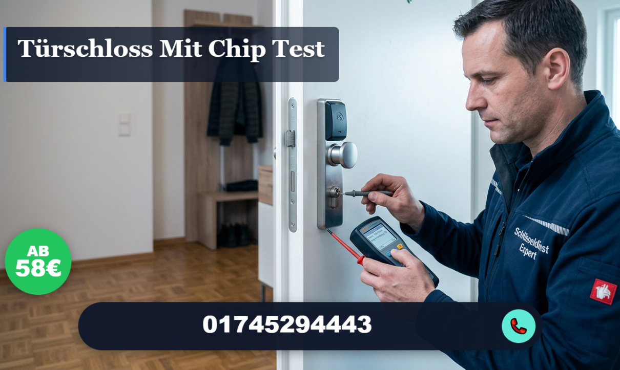 türschloss mit chip test