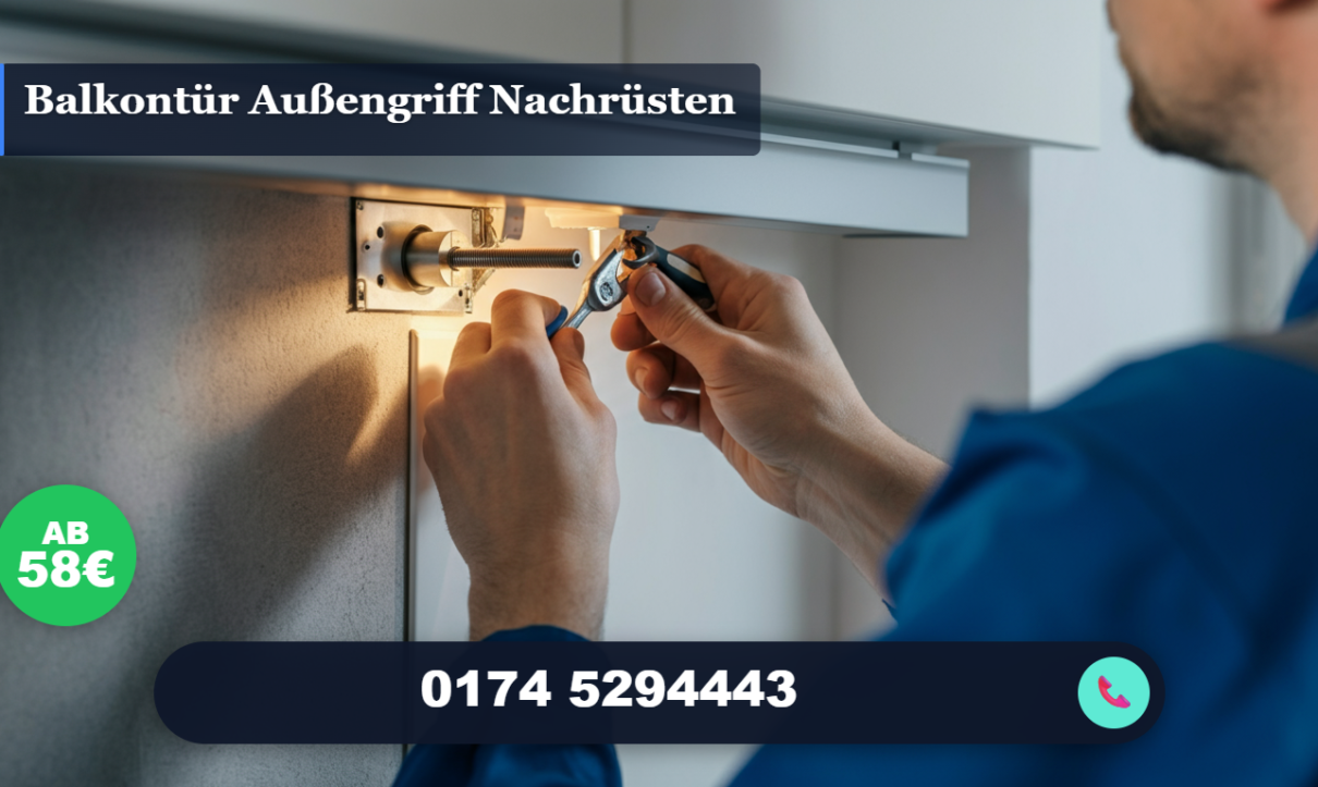 balkontür außengriff nachrüsten