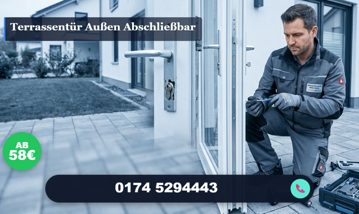 terrassentür außen abschließbar