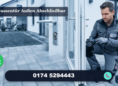 Abschließbare Terrassentür
