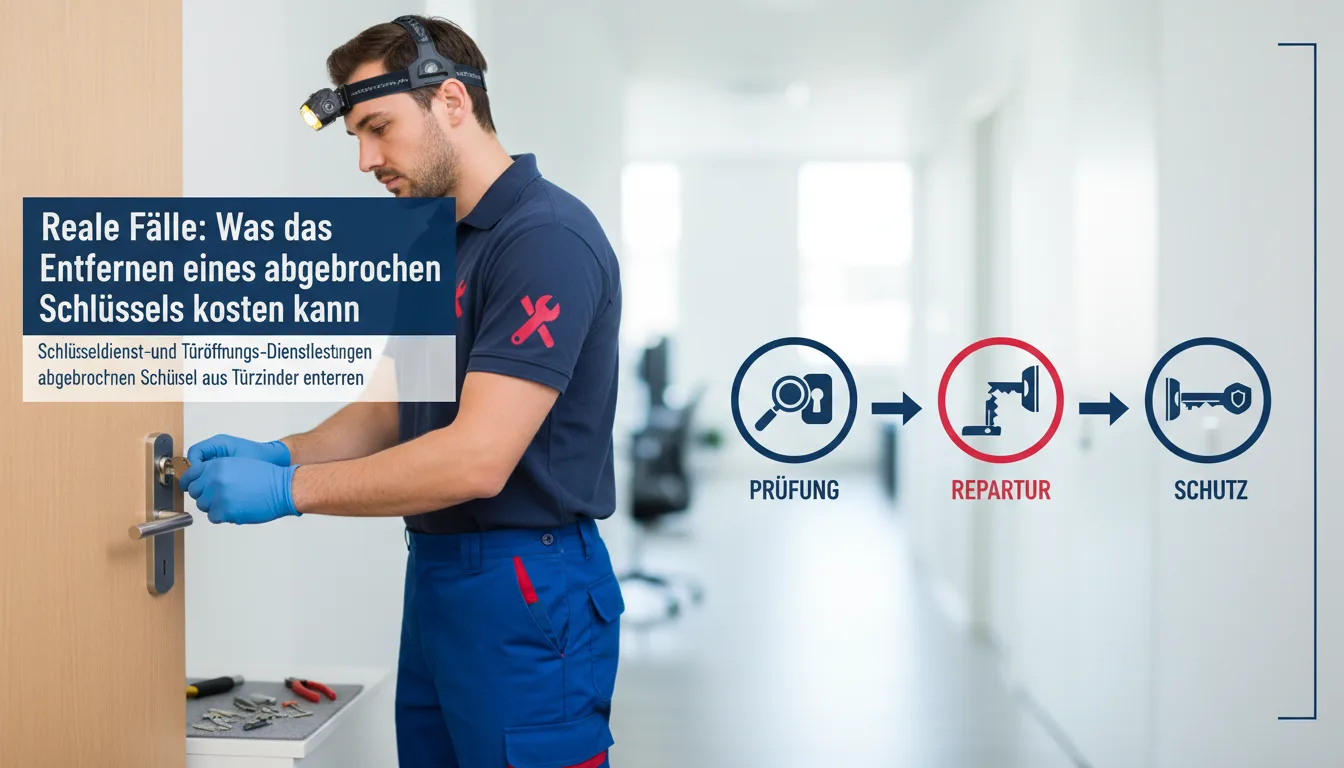 abgebrochenen schlüssel aus türzylinder entfernen – Lösung