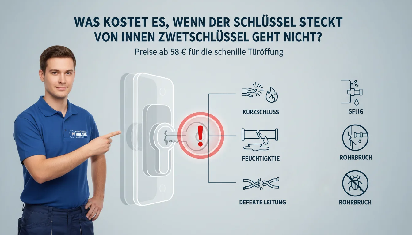 schlüssel steckt von innen zweitschlüssel geht nicht – Problem