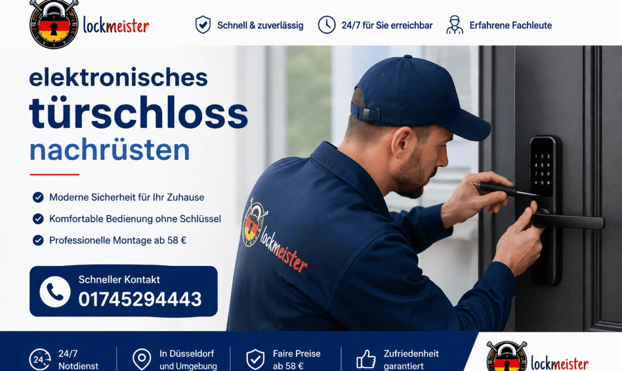 elektronisches türschloss nachrüsten